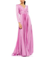 Mac Duggal Pleated A-Line Gown Women's
