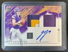 2024 Impeccable JJ McCarthy Elegance Rookie Helmet and Patch Auto RC #9/75