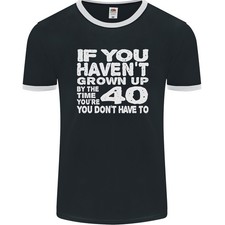 40th Geburtstag 40 Jahre Alt Dont Grow Up Lustig Herren Ringer Fotl