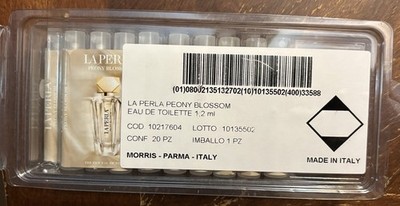 La Perla Peony Blossom Eau de Toilette Spray 1.2ml Sample Pack of 19