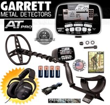 GARRETT AT PRO WATER PROOF metal detector with NEW MS-2 Headphones