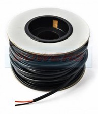 30M METRE ROLL/REEL BLACK/RED TWIN CORE CABLE/WIRE 8.75AMP 14 STRAND 1mm 1.00mm�