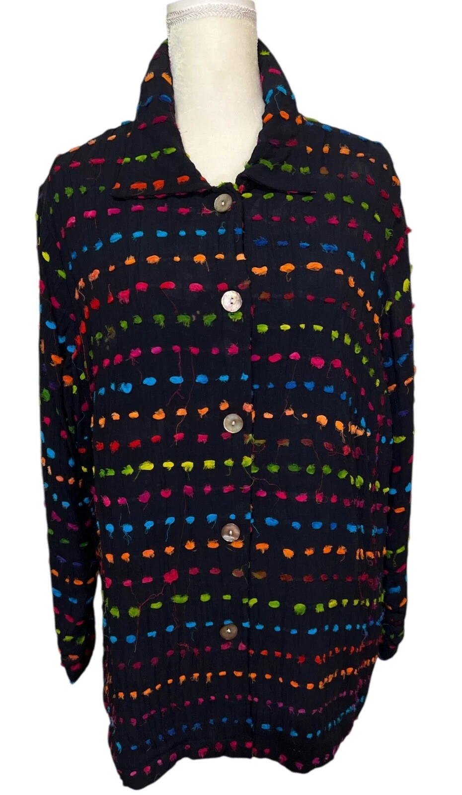 VETEMENTS Giacca Stephanie Thomas Sport colorata con bottoni davanti foderata 14 16