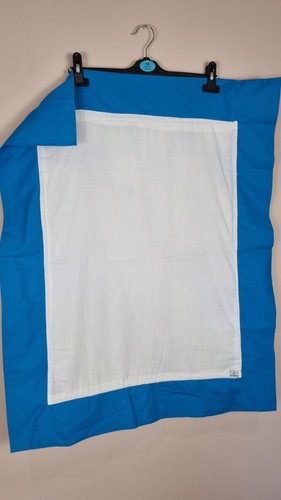 Handmade Patchwork Quilt Cot Blanket Boys 80 X 65cm Blue - Picture 8 of 8