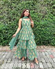 Indian Women Beautiful New Design Attractive Sharara Set with Dupatta For Girls