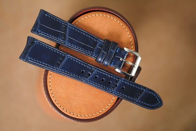 Combo of 2 Handmade blue watch strap watch band