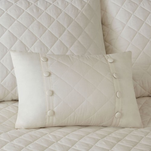 Madison Park 4 Piece Quilts Set Reversible Tailored 100% Cotton Fitted Bedspread - Picture 21 of 23