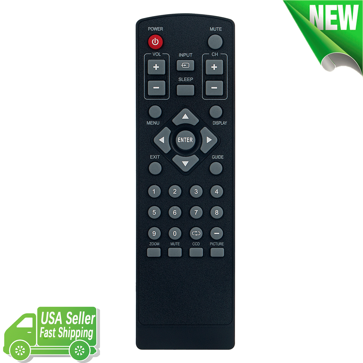 GYAO リモコン RC-USEN49-002 rdzdsi3 RC-V21-0B Replace Remote Control for Insignia/Dynex TV NS-F20TV DX