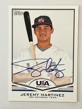 JEREMY MARTINEZ 2011 Topps USA Autograph Rookie Auto RC