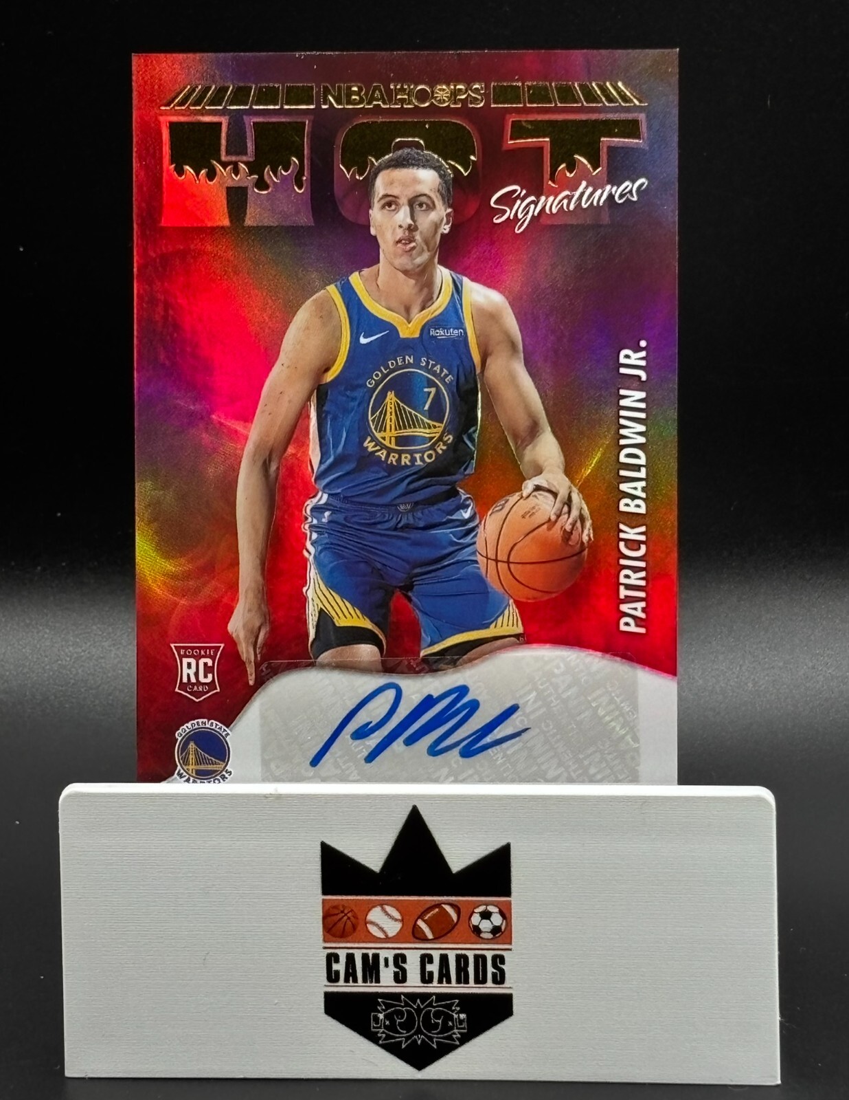 Patrick Baldwin Jr. 2022-23 Panini NBA Hoops Hot Signatures RC Golden State
