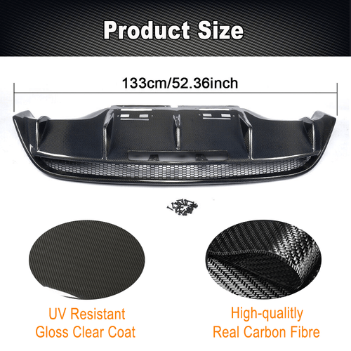 Difusor trasero de carbono para Audi R8 V8 V10 10-15 difusor alerón faldón trasero - Imagen 7 de 12