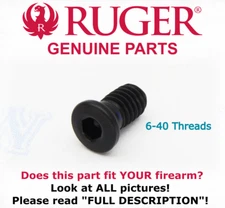 RUGER Brand 6-40 Allen Head Front Sight Screw Mark 1 2 3 4 MK I II IV 22/45
