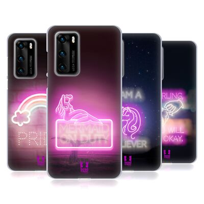 HEAD CASE DESIGNS FANCY NEON LIGHTS SOFT GEL CASE FOR HUAWEI PHONES 4