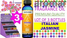 3 AROMAR 2.2oz FRAGRANCE OIL 24 PREMIUM QUALITY SPA COLLECTION ITALIAN JASMINE 3