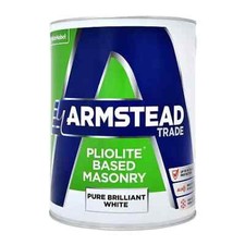 Armstead Pliolite Masonry Paint Brilliant White 5L