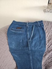 Vintage 90s Wrangler Western Super Hi Waist Cowgirl Jeans Blue Denim