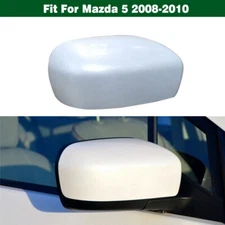 Right White Rearview Side Door Mirror Shell Cover Cap For Mazda 5 2008-2010