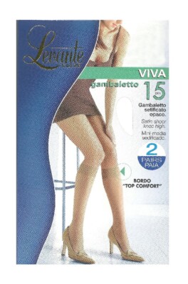 LEVANTE 15 den women's ankle boot pack 2 pairs edge top comfort item VIV