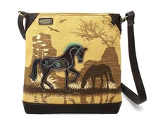 Chala Safari Canvas Crossbody Handbag Purse NWT