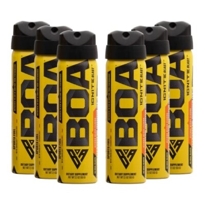BOA IGNITE BLAST rapid caffeine, carbs, B vitamins - 2oz 6-pack - FREE SHIPPING