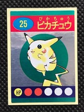 Pikachu 25 Vintage Foil Mini Pokemon Sticker Japanese NINTENDO Very Rare F/S