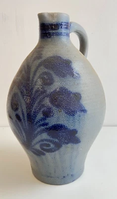 Landhaus Krug Vase blau groß Dachbodenfund 21 cm GK976 (REG) 05/26 - Bild 1 von 4