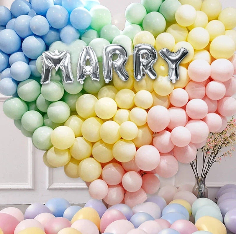 10 X Macaron Pastel Balloons Candy BALON Birthday Baby shower Party Decor BALONS - Изображение 4 из 4