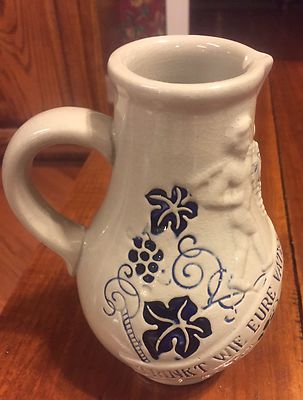 Wick-Werke Stoneware Creamer - Trinkt Wie Eure Vater Aus Stein Den Wein