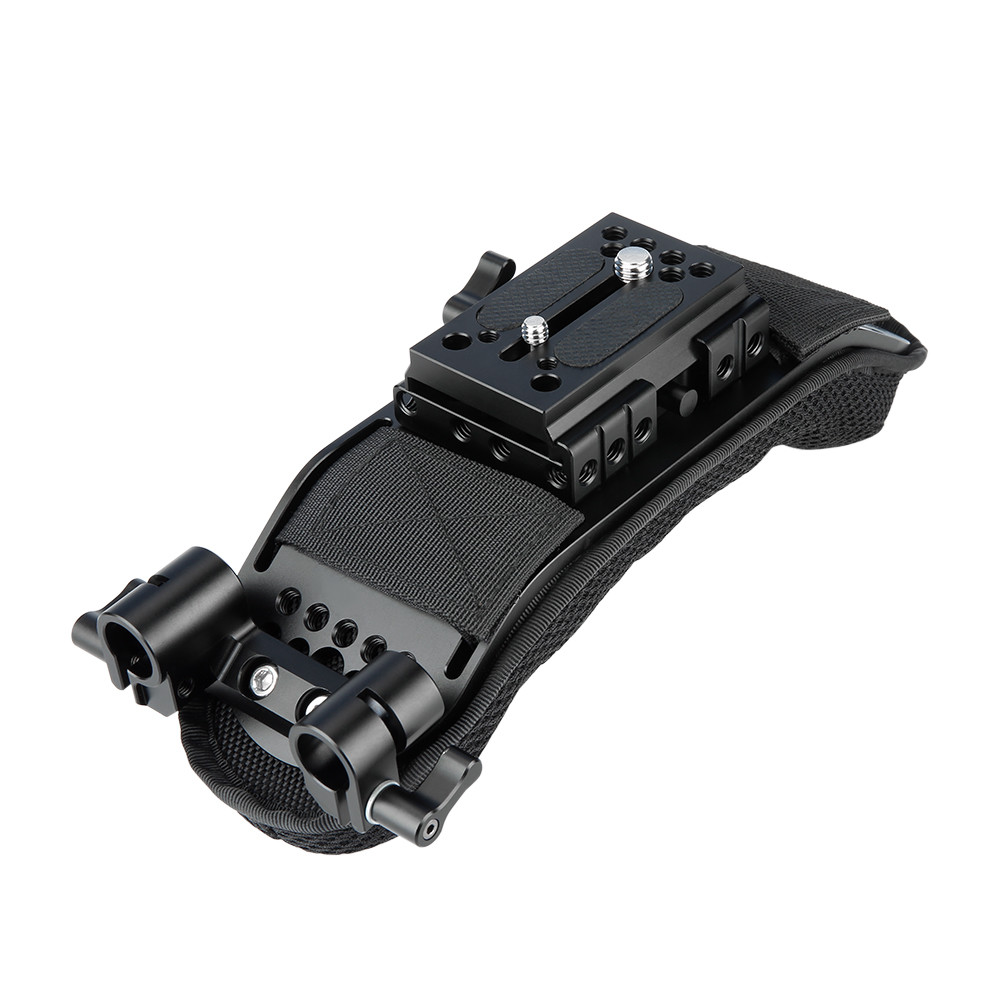 NICEYRIG Shoulder Pad with Quick Release Plate/ 15mm Rod Clamp for Shoulder Rig