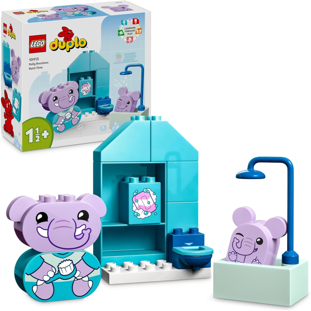 LEGO DUPLO 10413 My First Daily Routines Bath Time Playset, Toddler Learning Toy