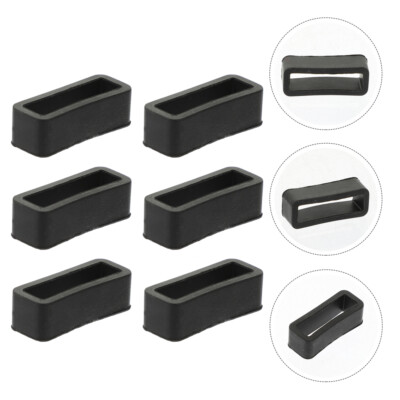 6PC Silicone Watchband Loop Watchband Watch Replacement Parts Watch Strap Loop