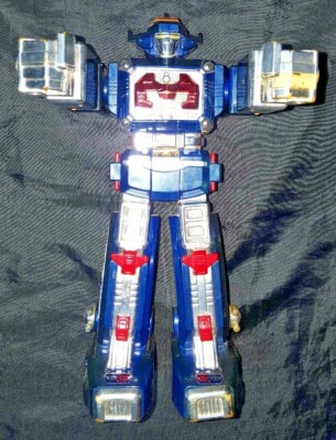 Vintage 1997 Astro Megazord Power Rangers Space Figure Red Blue