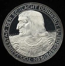 1978 Austria 100 Shillings .640 Silver Proof Coin Schlacht von Durnkrut (P0495)
