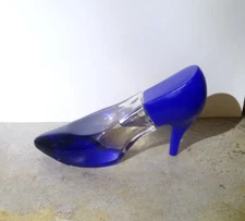 Aura Dew Stiletto Blue Women's Perfume-  Stiletto Shoe Shaped Bottle--*Pre-owned