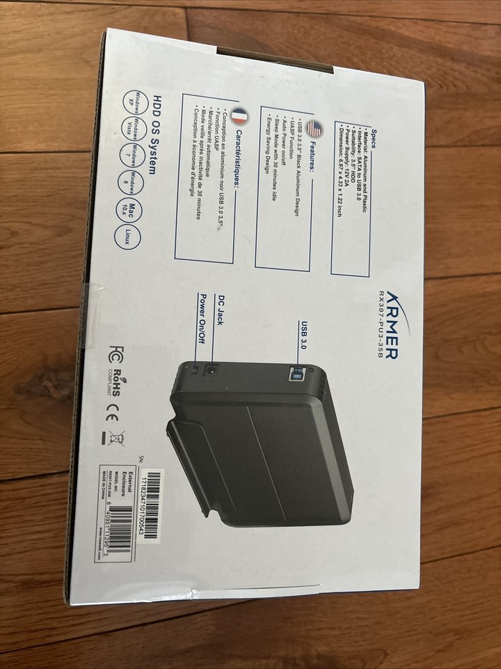 Rosewill Armer Powered External Hdd Enclosure 3 5 Sata Usb 3 0 Uasp