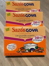 Goya Sazon Seasoning Coriander  Annatto, 20 Packets 3 Pack 