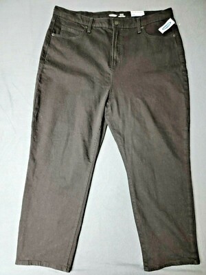 NWT~OLD NAVY Womans size 18 Black Jack Jeans High Rise Sky-Hi Straight Denim $40