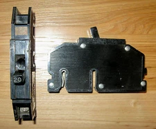 Zinsco GTE Sylvania 20 Amp 20A Single Pole Circuit Breaker Type Q QC Red/Black