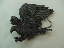 VTG BELT BUCKLE - BALD EAGLE - 1980 BERGAMOT BRASS WORKS USA