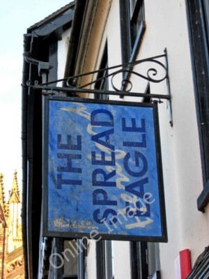 Photo 6x4 The Spread Eagle sign, 2 King Street Hereford For such a nice p c2010