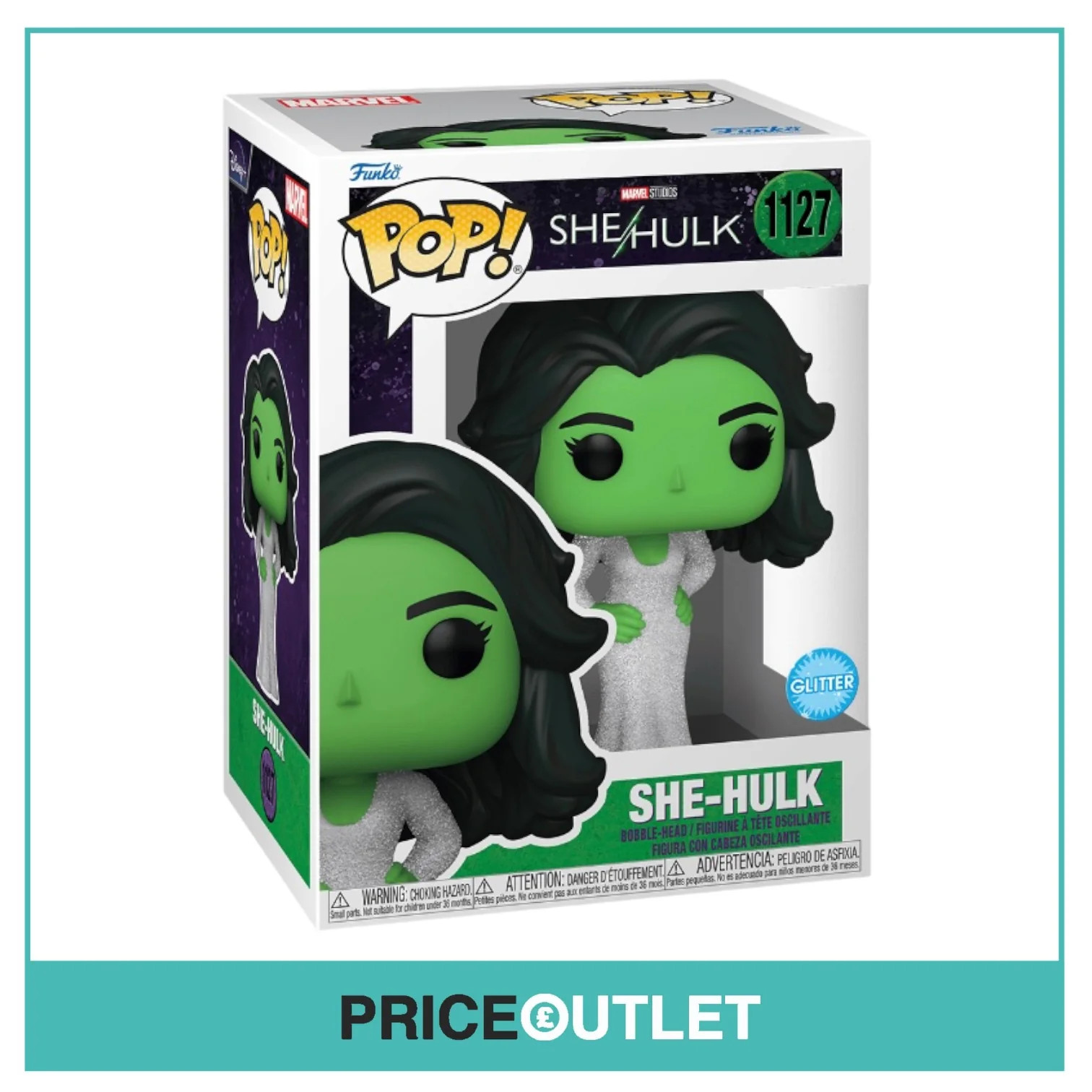 Funko - She-Hulk (Glitter) #1127 Funko Pop! - She-Hulk