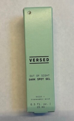 Versed Out of Sight DARK SPOT GEL 0.5 fl oz Kojic Tranexamic Acid NEW IN BOX