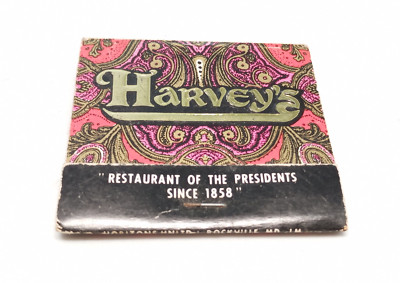 Harvey's ''Restaurant of the Presidents Since 1858'' Matchstick box