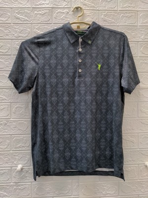 New William Murray Hole-y One Polo Sz M Black Mens