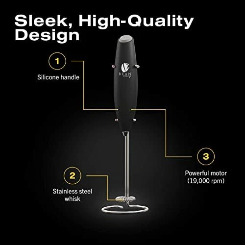 Milk Frother For Coffee Handheld Mini Electric Drink Mixer Foamer Frother