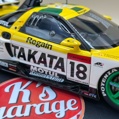 AUTOart 1/18 2003 JGTC TAKATA DOME NSX #18 GT500 Honda Acura yellow 80399 - Picture 18 of 20