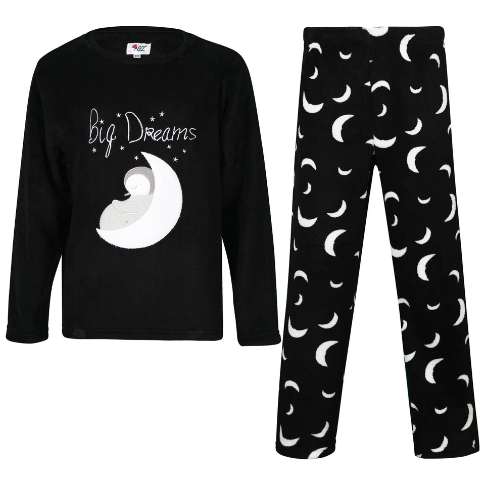 A2Z 4 KIDS Kinder Mädchen Jungen Big Dream Schlafanzug 2-teilig weich flauschig Loungewear Kuschel Pyjama Set