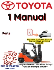 TOYOTA FORKLIFT 30-4BF20 PARTS MANUAL PDF FILE ON USB