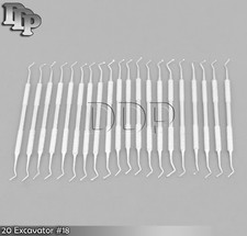 20 Excavator 18 Double Ended Dental Instruments