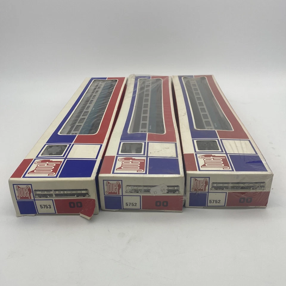 Lote de 3 carros de passageiros JOUEF 00 Inner City - (2x 5752) (5753) verde 2 selados. - Imagem 4 de 4